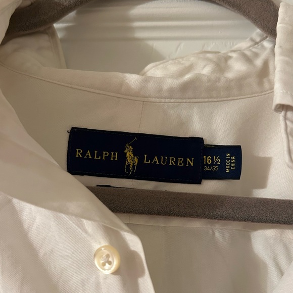 Ralph Lauren White Button Down - Picture 3 of 5